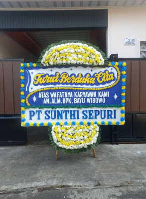 Papan Bunga Duka di Lubuk Raya