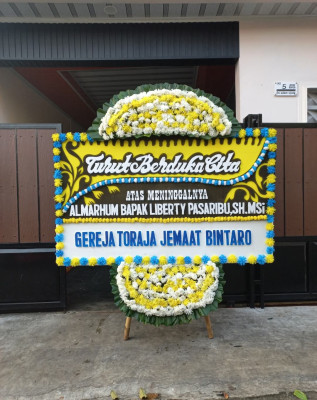 Papan Bunga Duka di Lubuk Raya